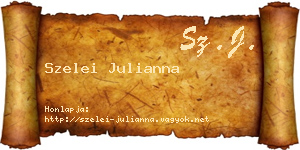 Szelei Julianna névjegykártya